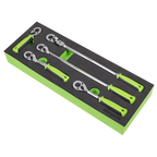 Ratchet Wrench Set with Flip Reverse 1/4"Sq Drive 5pc S01290