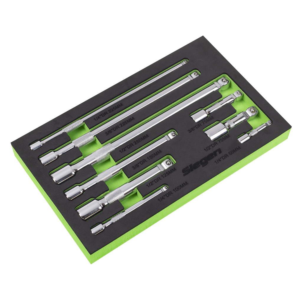 Extension Bar Set 1/4", 3/8" & 1/2"Sq Drive 9pc S01292