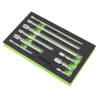 Extension Bar Set 1/4", 3/8" & 1/2"Sq Drive 9pc S01292