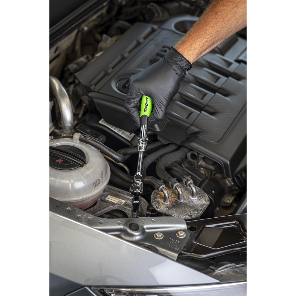 Extendable Flexi-Head Ratchet Wrench 1/4"Sq Drive S01294