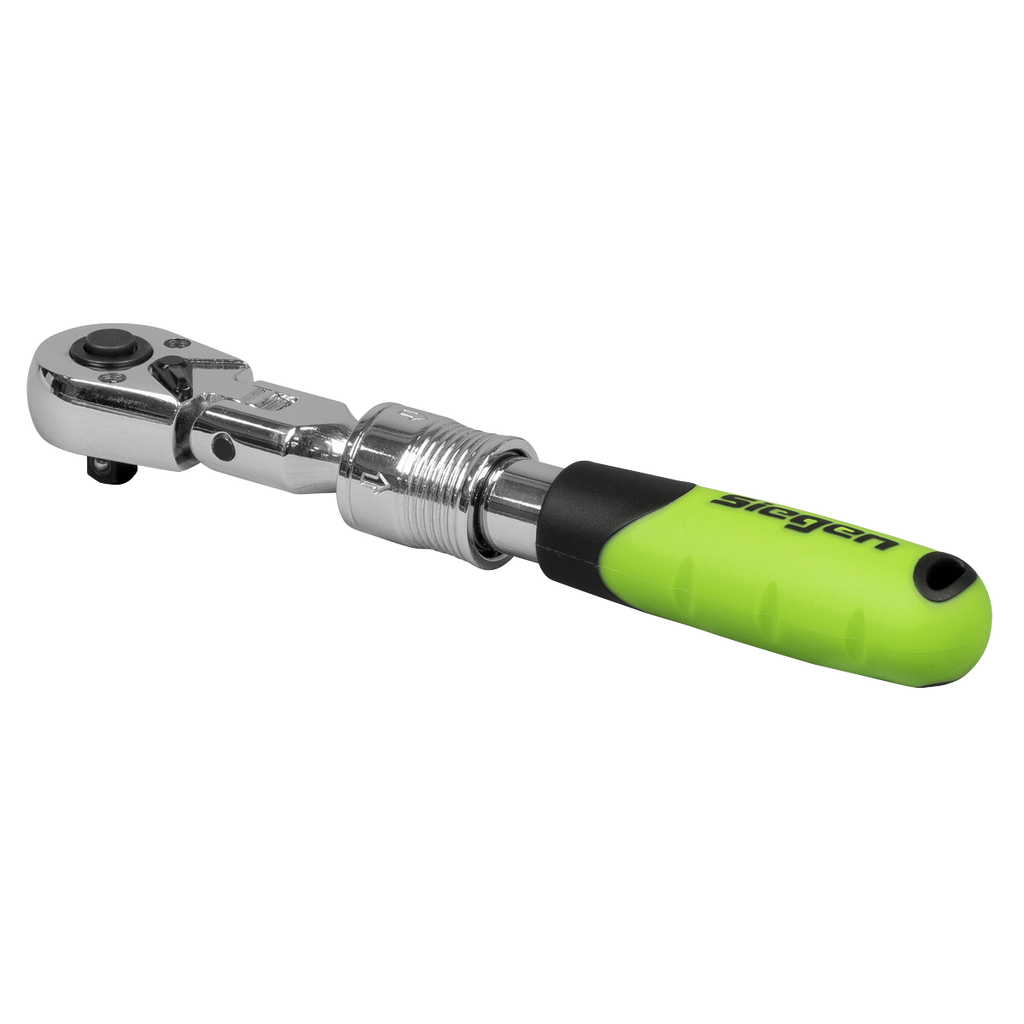 Extendable Flexi-Head Ratchet Wrench 1/4"Sq Drive S01294