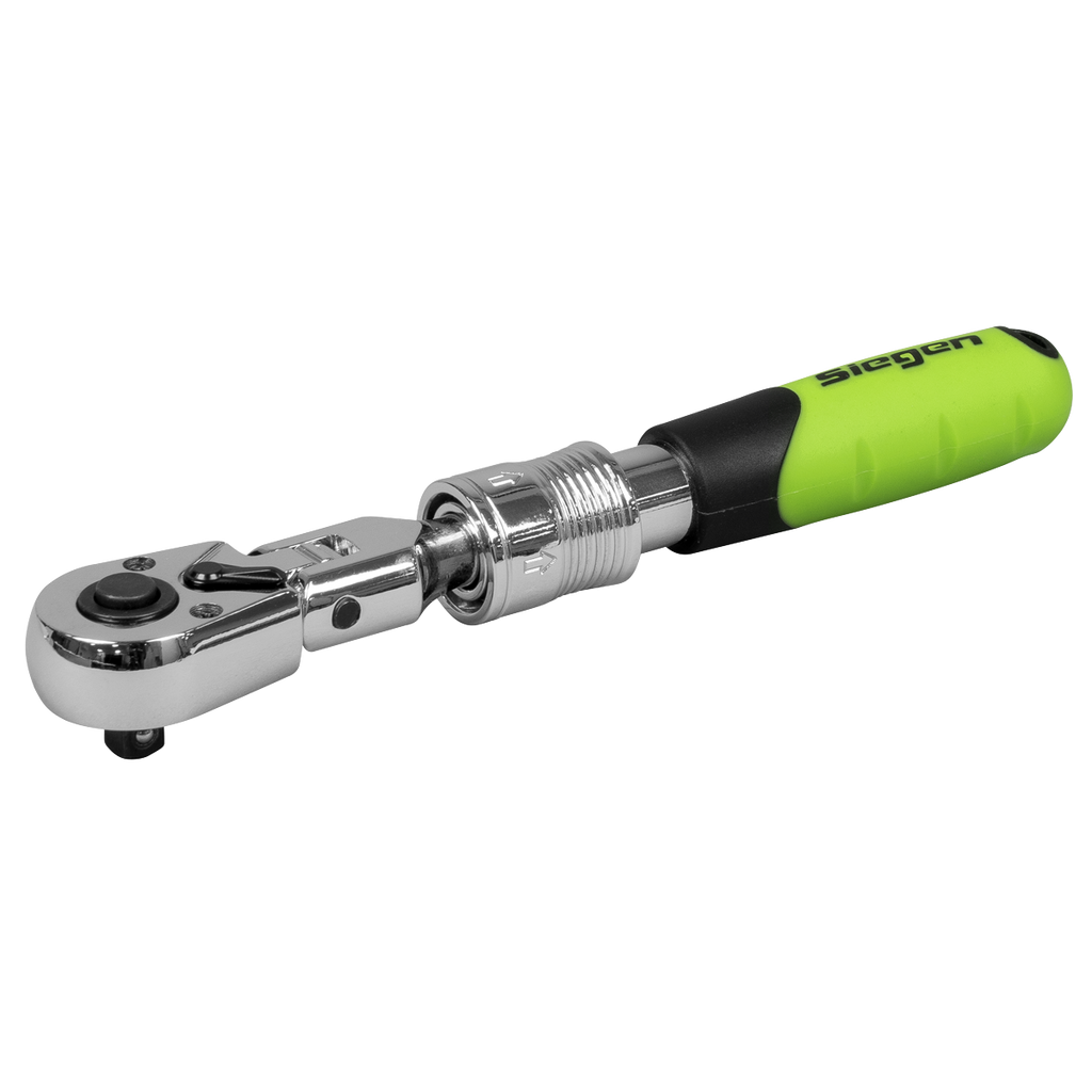 Extendable Flexi-Head Ratchet Wrench 1/4"Sq Drive S01294