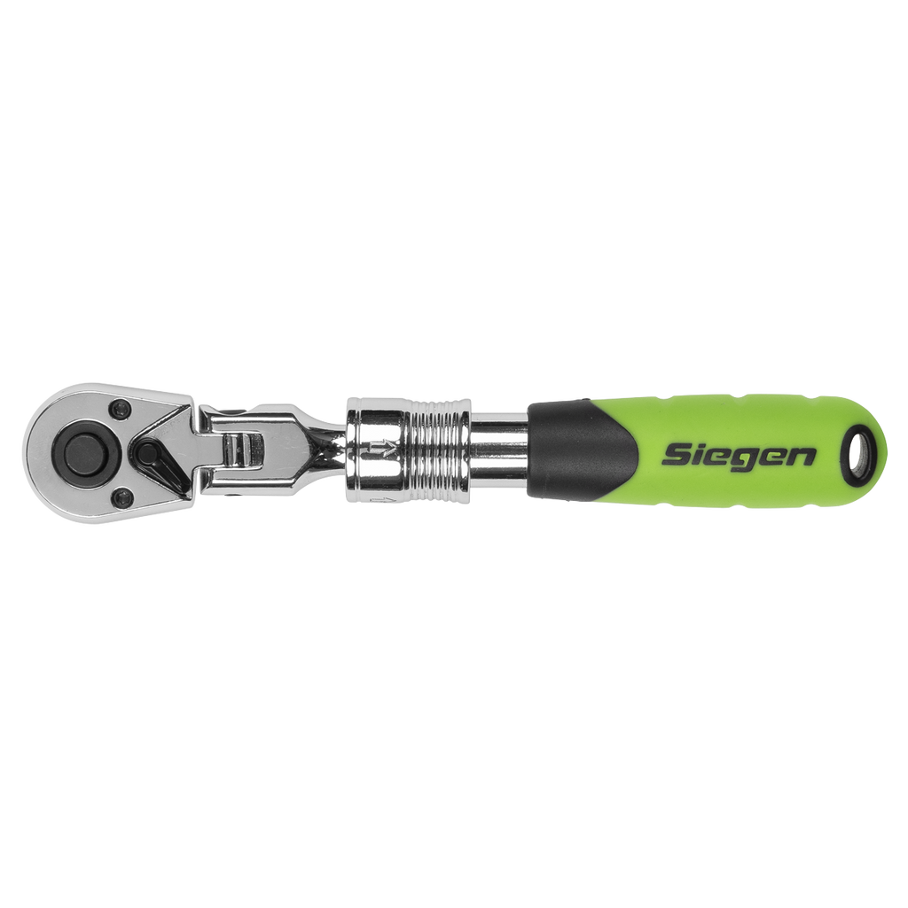 Extendable Flexi-Head Ratchet Wrench 1/4"Sq Drive S01294
