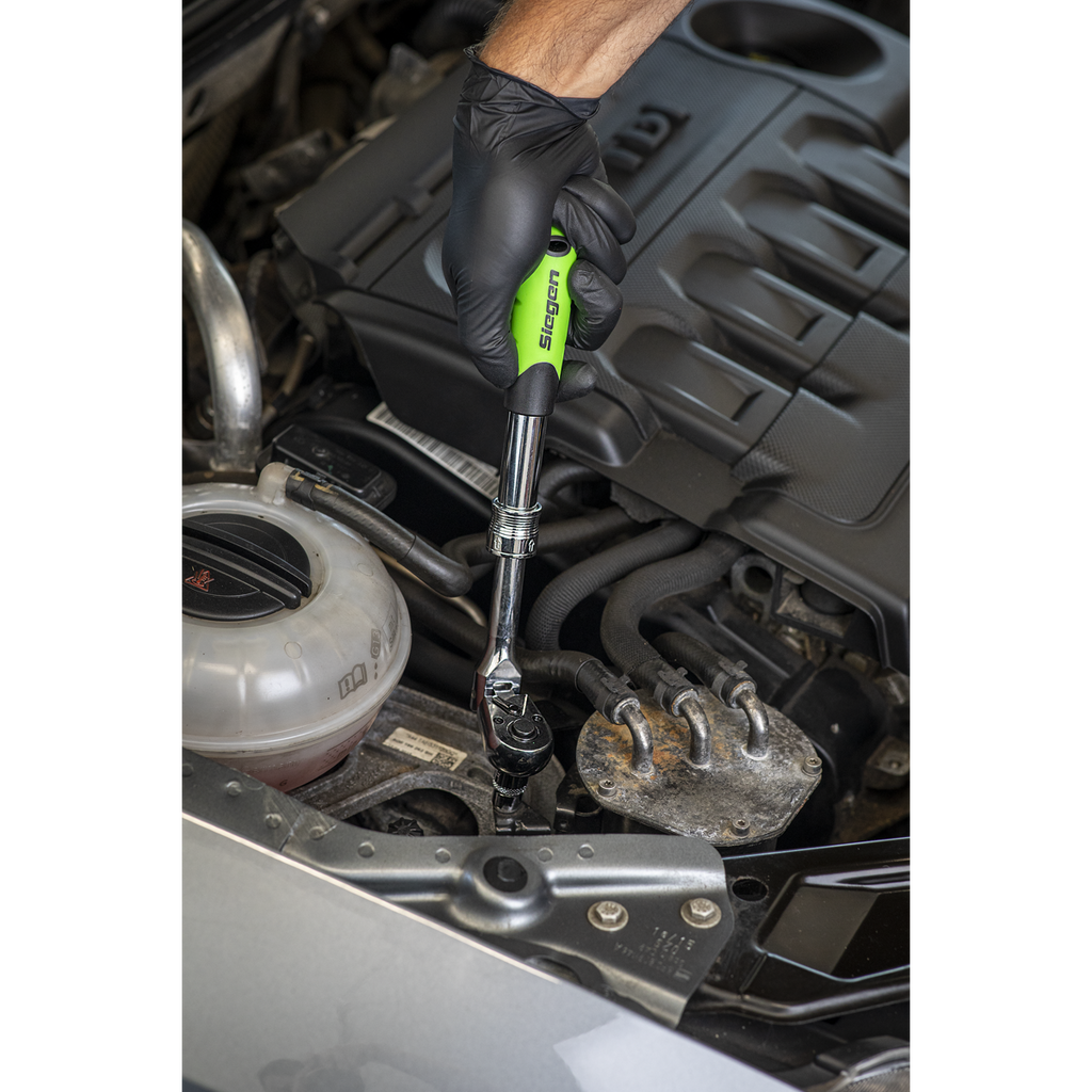 Extendable Flexi-Head Ratchet Wrench 3/8"Sq Drive S01295