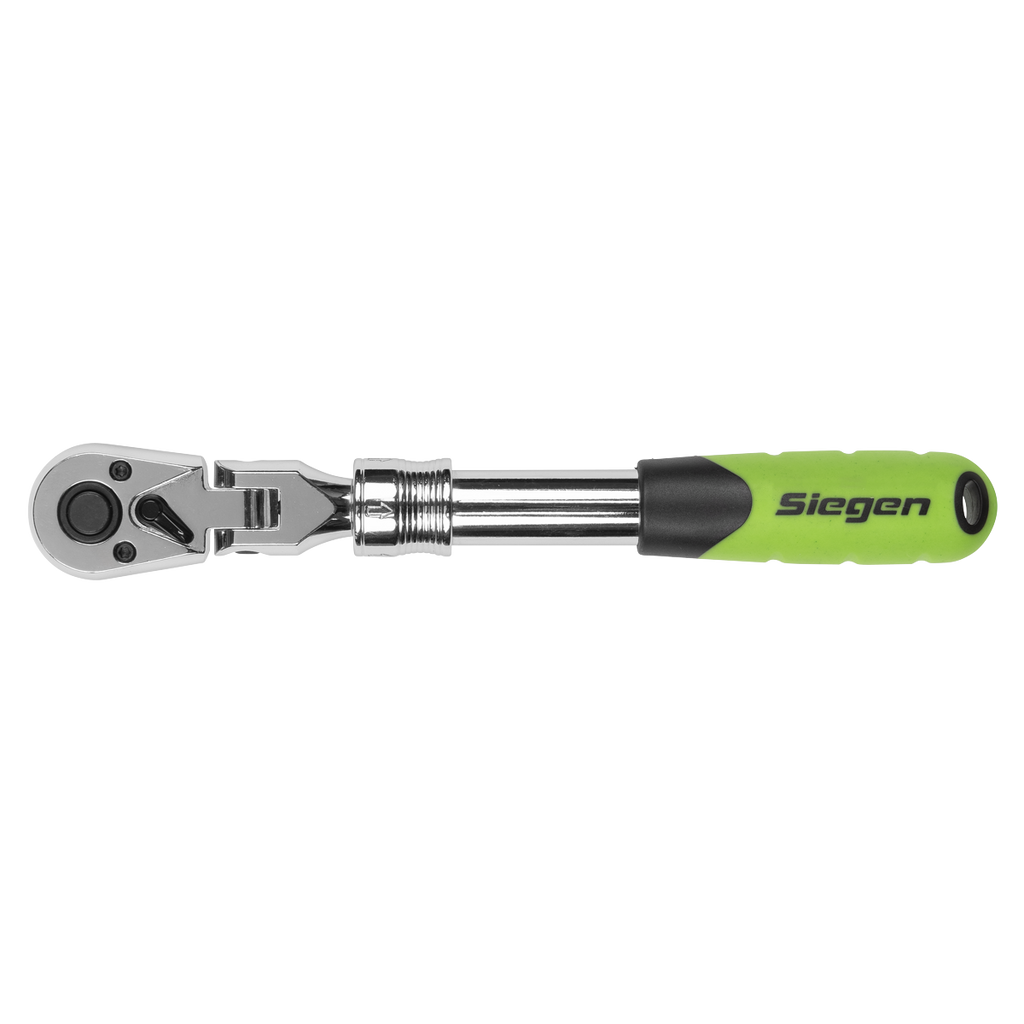 Extendable Flexi-Head Ratchet Wrench 3/8"Sq Drive S01295