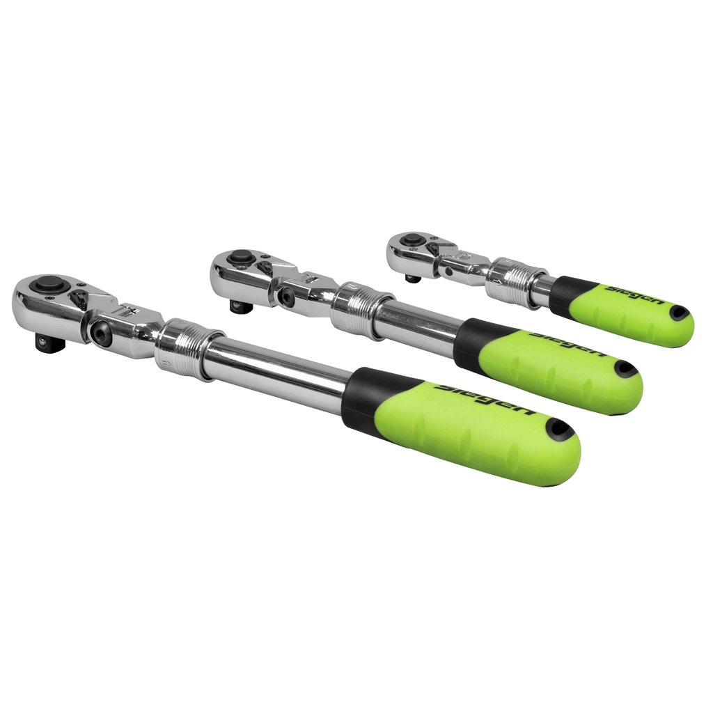 Extendable Flexi-Head Ratchet Wrench Set 3pc S01297