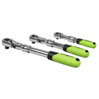 Extendable Flexi-Head Ratchet Wrench Set 3pc S01297