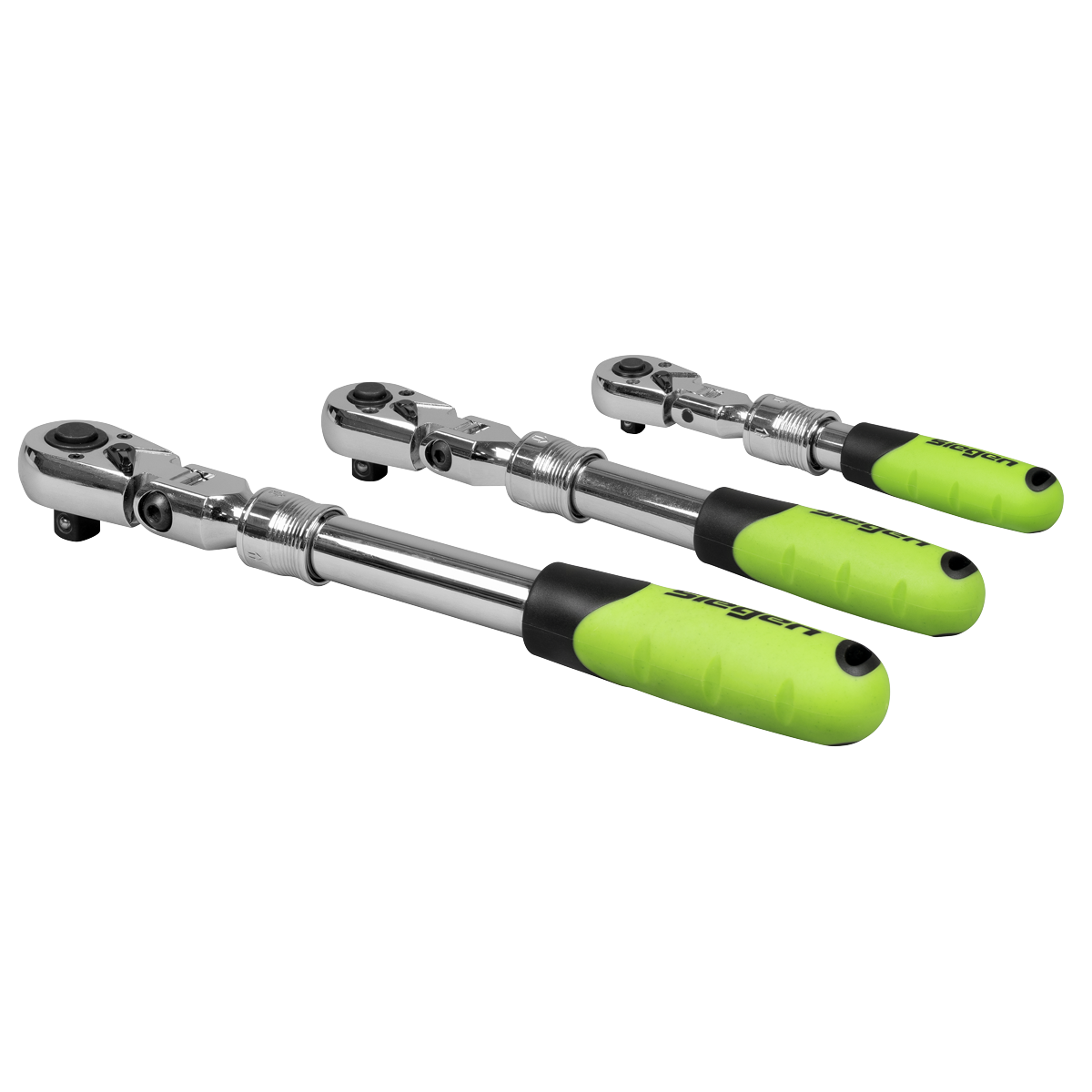 Extendable Flexi-Head Ratchet Wrench Set 3pc S01297