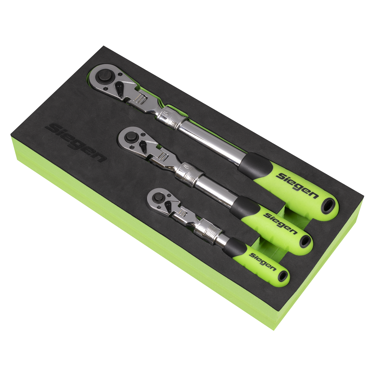 Extendable Flexi-Head Ratchet Wrench Set 3pc S01297