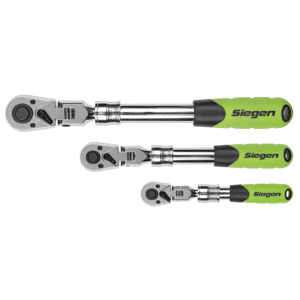 Extendable Flexi-Head Ratchet Wrench Set 3pc S01297