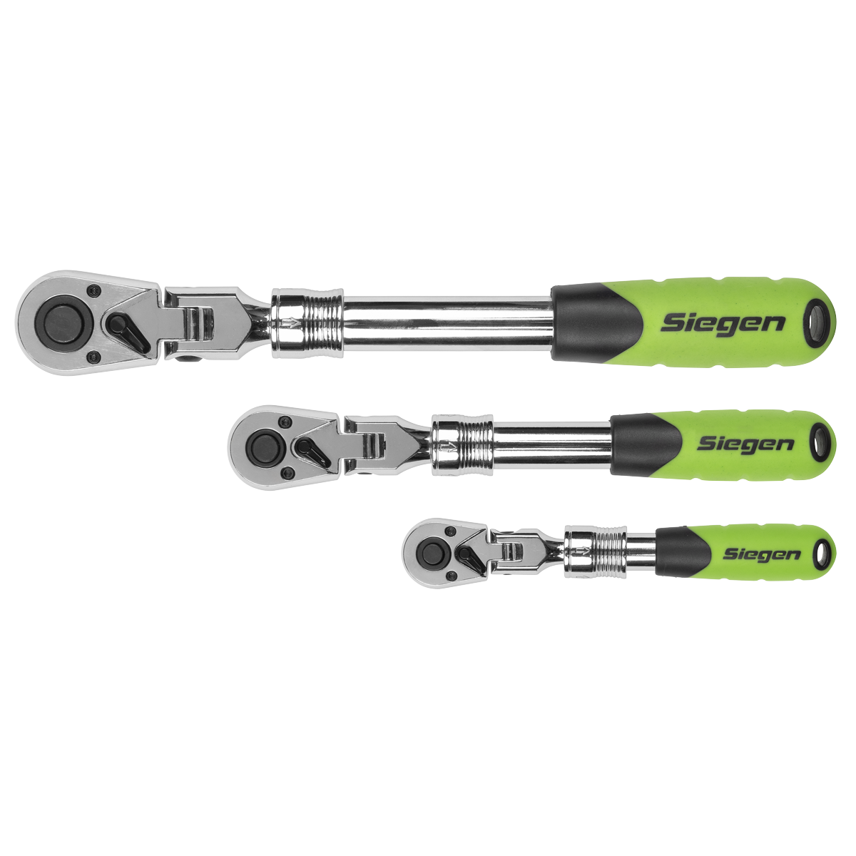 Extendable Flexi-Head Ratchet Wrench Set 3pc S01297