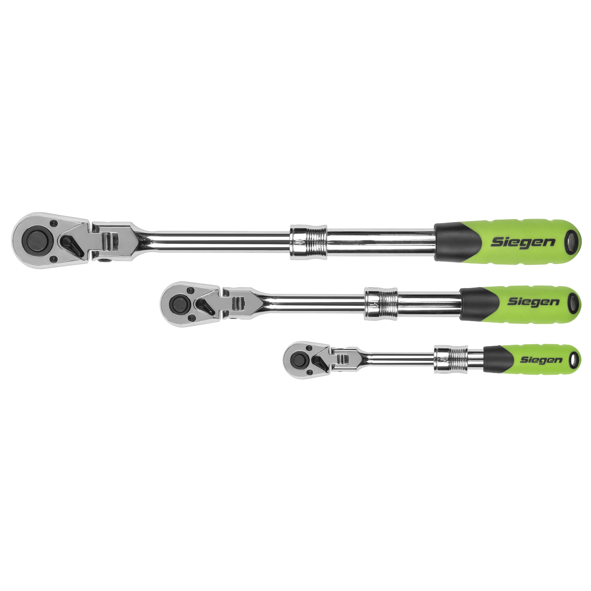 Extendable Flexi-Head Ratchet Wrench Set 3pc S01297