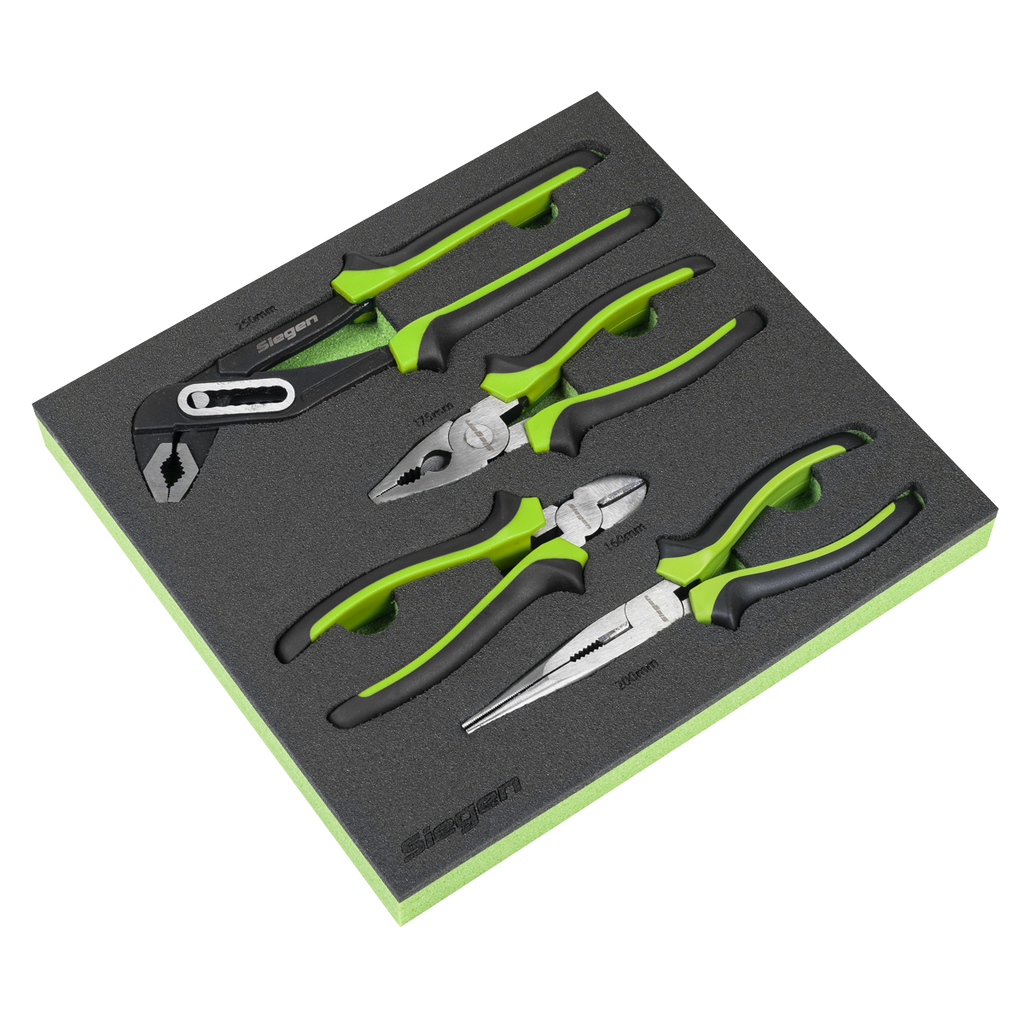 Comfort Grip Pliers Set 4pc S01298