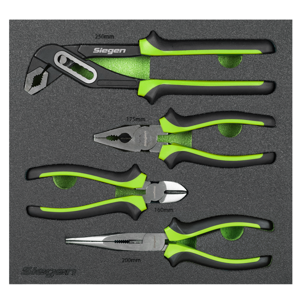 Comfort Grip Pliers Set 4pc S01298
