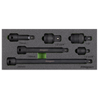 Impact Adaptor & Extension Bar Set 1/2"Sq Drive 6pc S01323