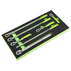 Ratchet Wrench, Breaker Bar & Torque Wrench Set 3/8"Sq Drive 7pc S01325