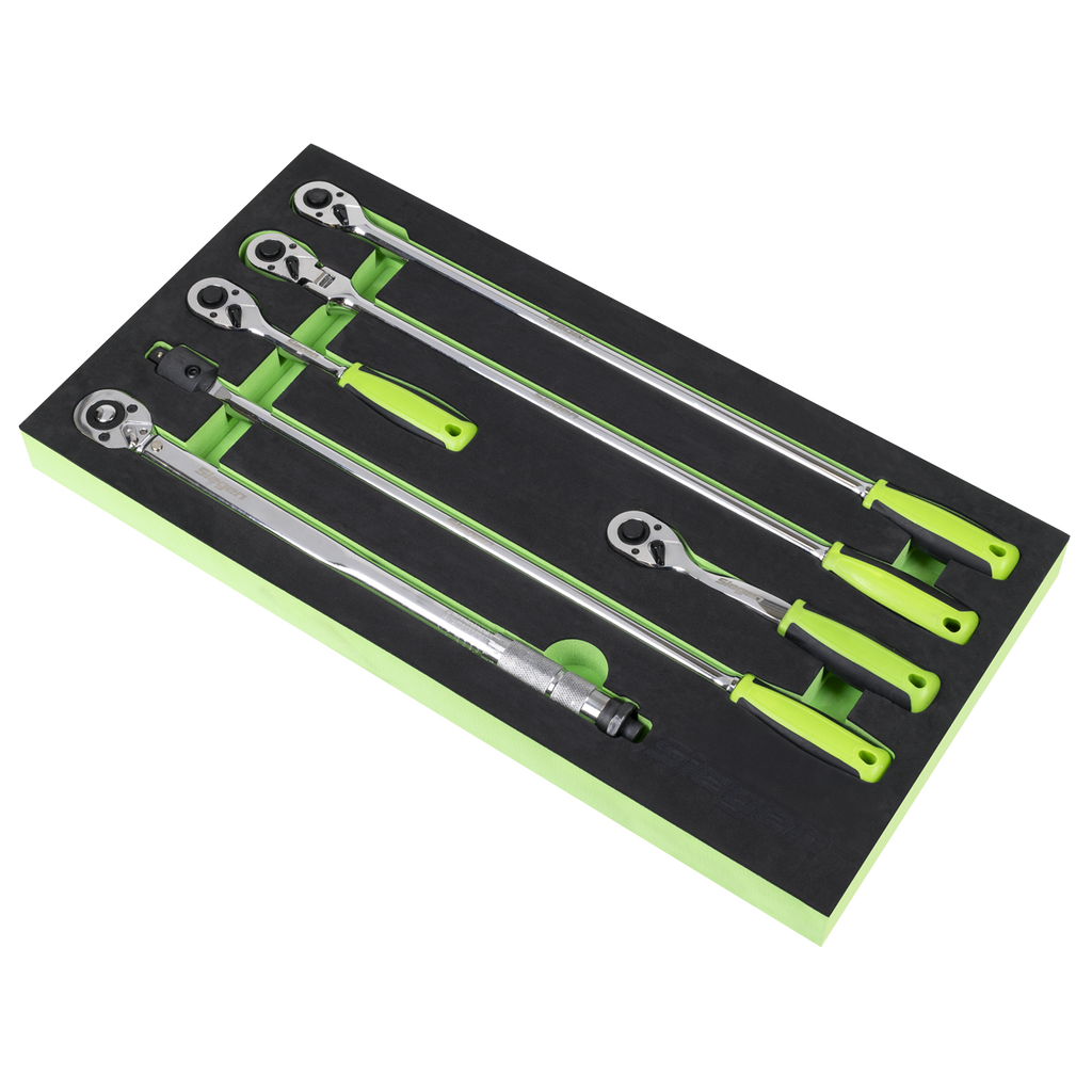Ratchet Wrench, Breaker Bar & Torque Wrench Set 1/2"Sq Drive 6pc S01326