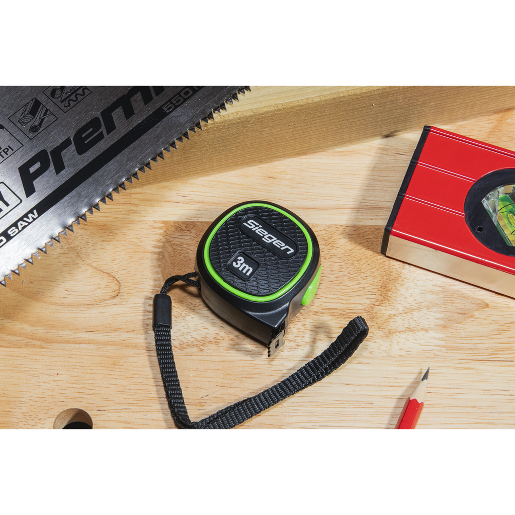 Metric/Imperial Auto Lock Tape Measure 3m(10ft) x 16mm S01327