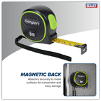 Metric/Imperial Auto-Lock Tape Measure 5m(16ft) x 19mm S01328
