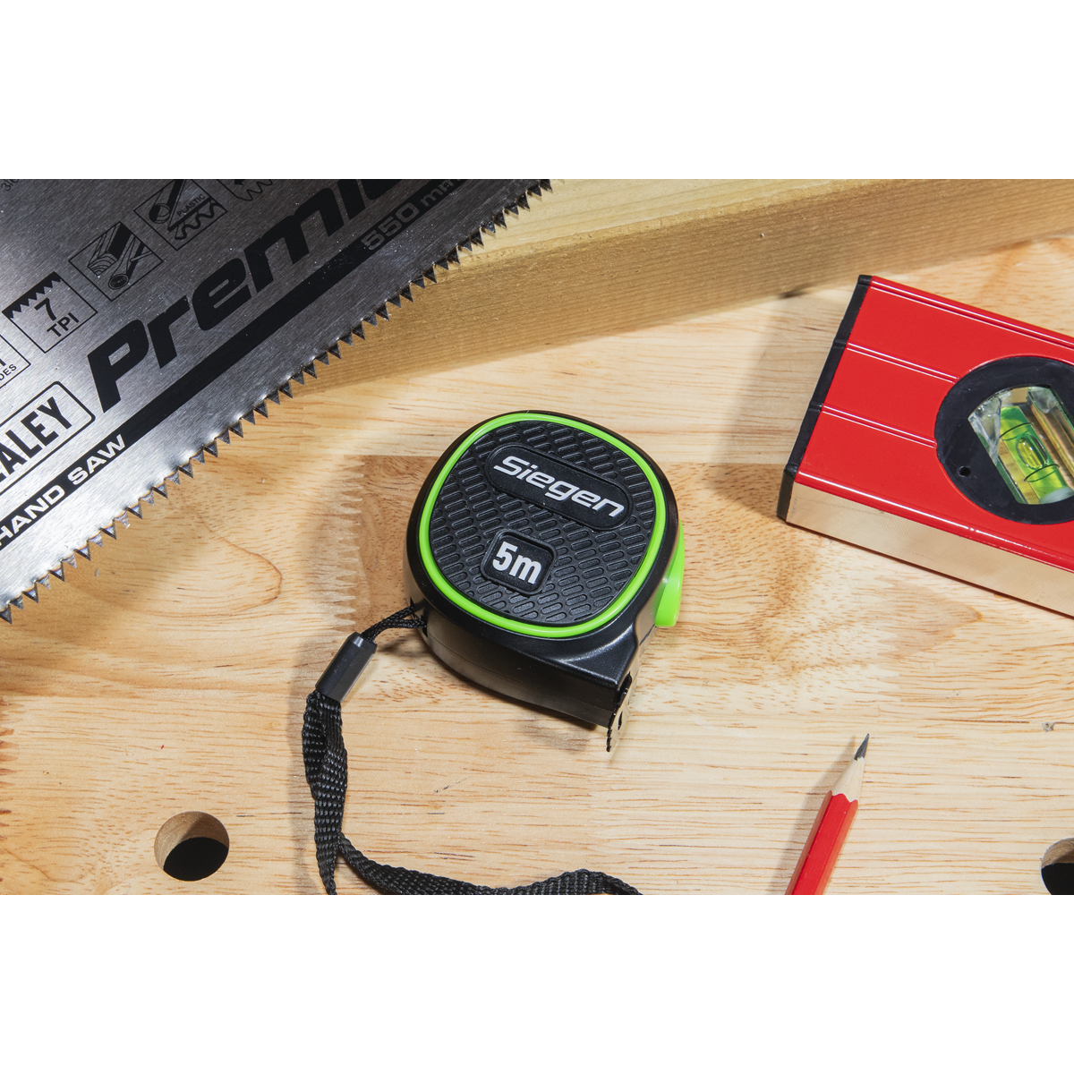 Metric/Imperial Auto-Lock Tape Measure 5m(16ft) x 19mm S01328
