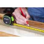 Metric/Imperial Auto-Lock Tape Measure 5m(16ft) x 19mm S01328