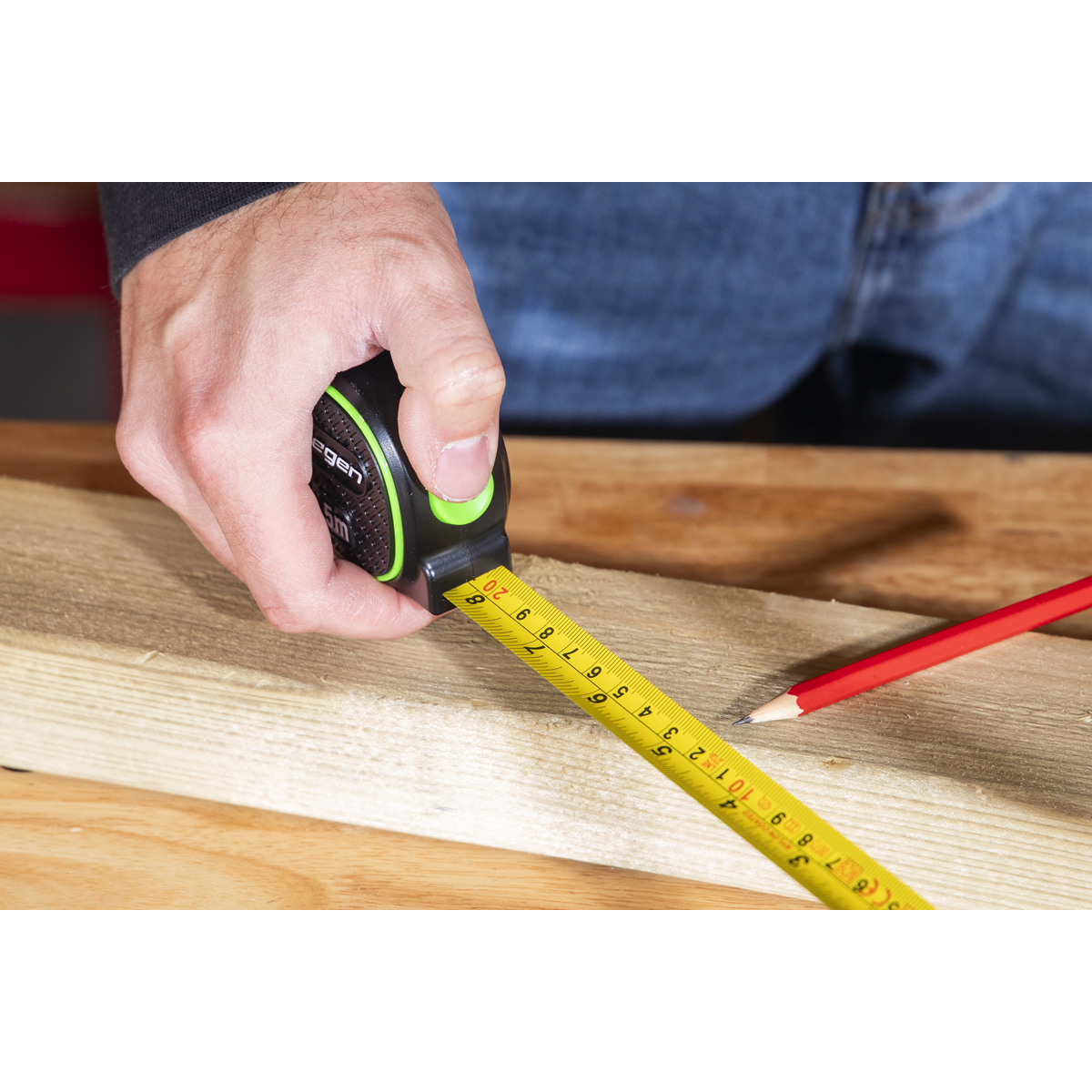 Metric/Imperial Auto-Lock Tape Measure 5m(16ft) x 19mm S01328