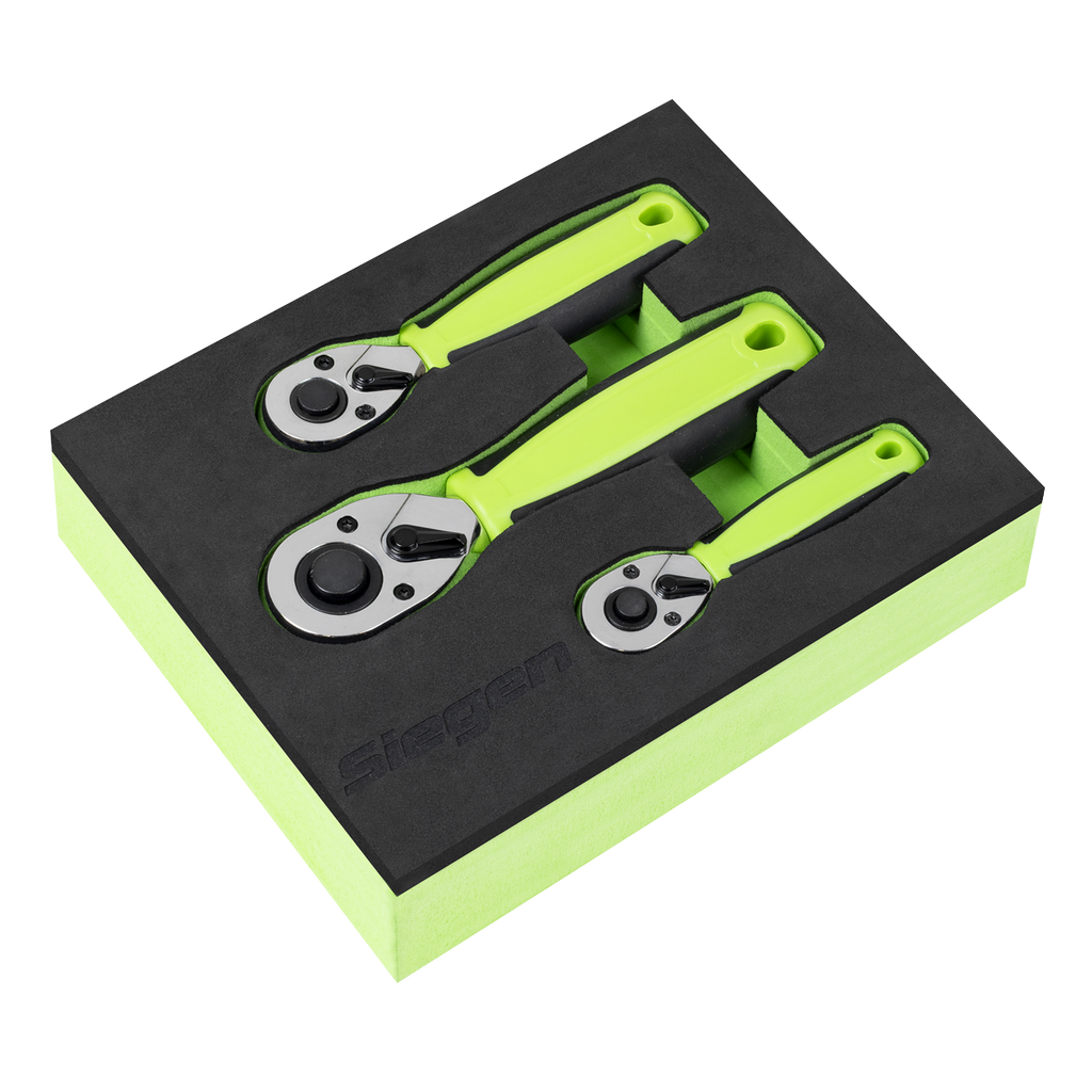 Stubby Ratchet Wrench Set 3pc S01330