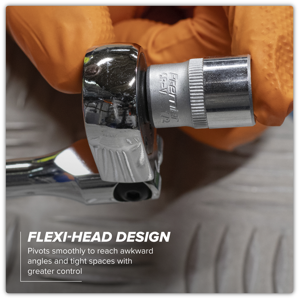 Extra-Long Flexi-Head Ratchet Wrench Set 3pc S01333