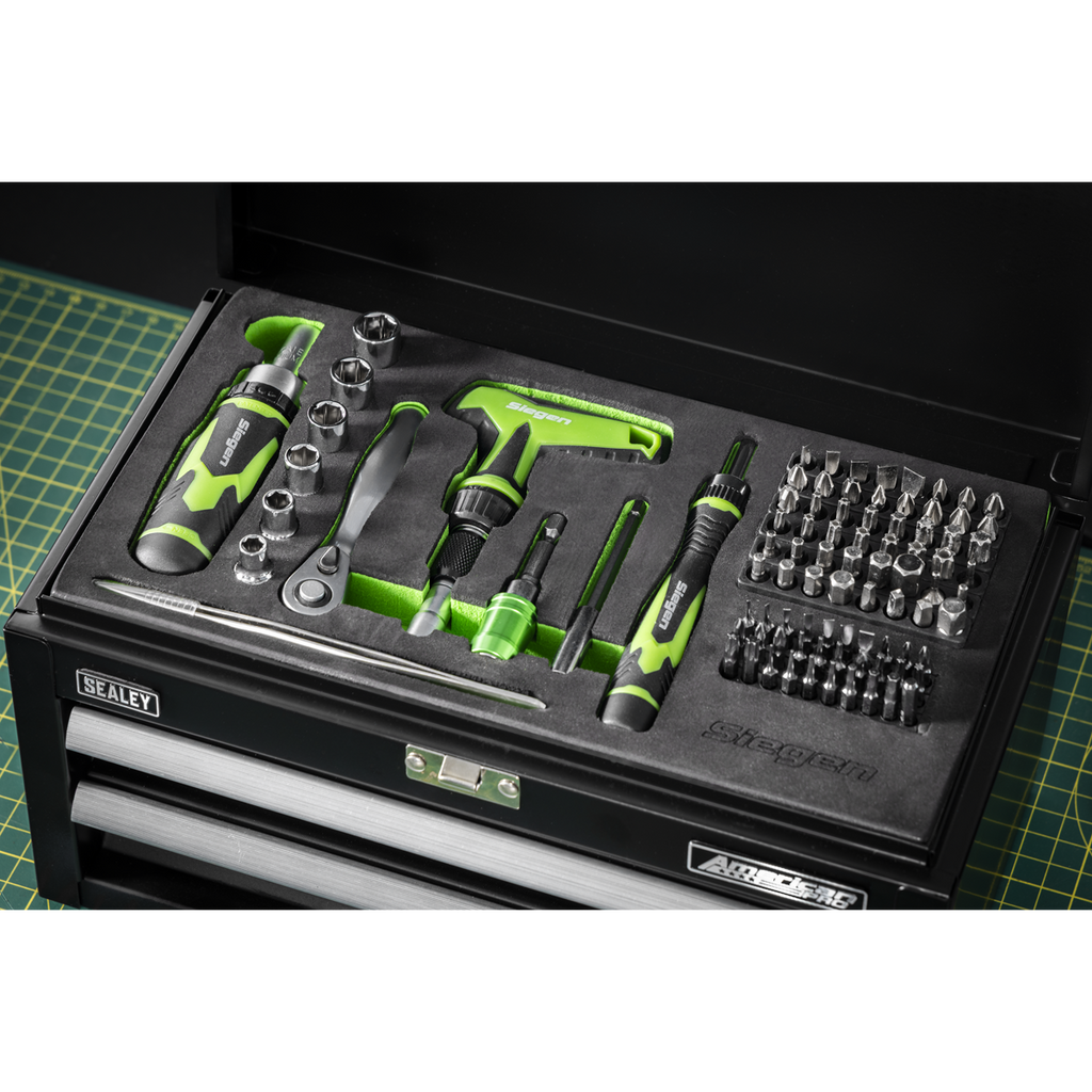 Mini Toolbox 2 Drawer with 111pc Tool Kit S01335