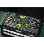 Mini Toolbox 2 Drawer with 111pc Tool Kit S01335