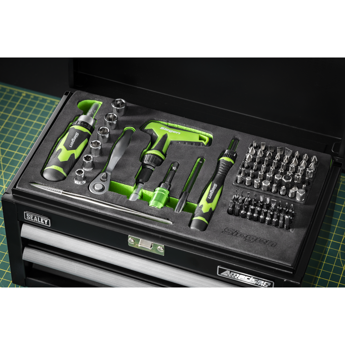 Mini Toolbox 2 Drawer with 111pc Tool Kit S01335
