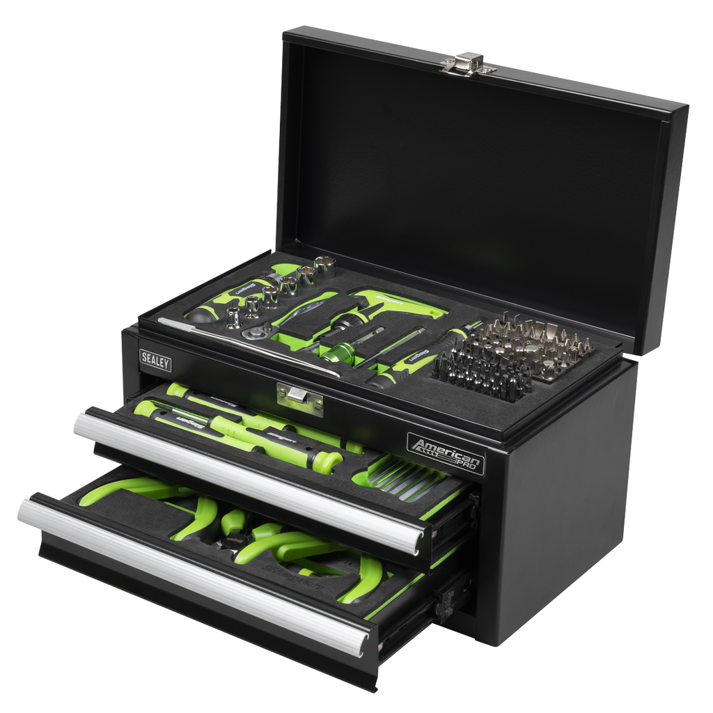 Mini Toolbox 2 Drawer with 111pc Tool Kit S01335