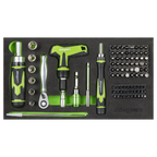 Mini Toolbox 2 Drawer with 111pc Tool Kit S01335