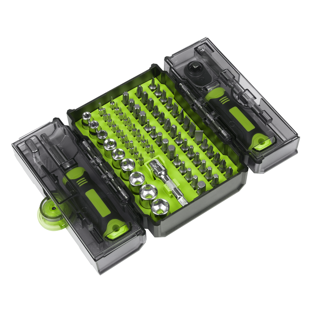 Socket & Bit Set 1/4"Sq Drive 78pc S01336