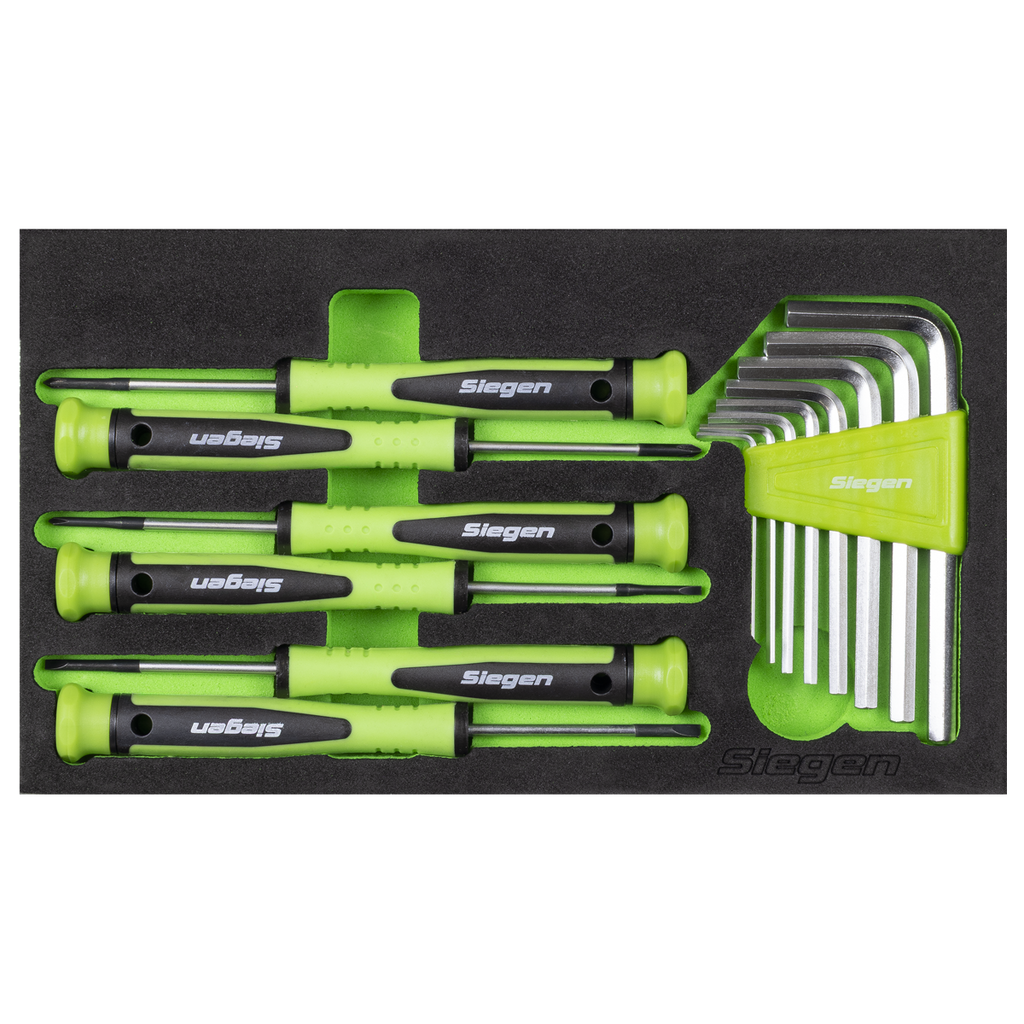 Mini Toolbox 2 Drawer with 111pc Tool Kit - Green S01346