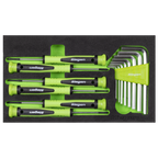 Mini Toolbox 2 Drawer with 111pc Tool Kit - Green S01346