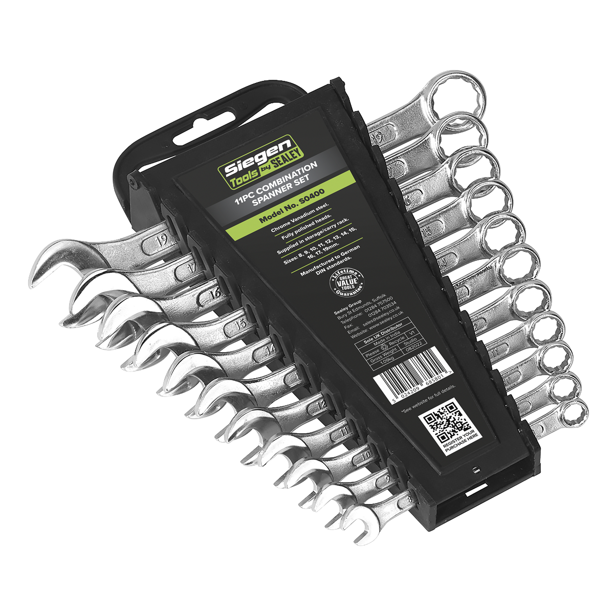 Combination Spanner Set 11pc S0400