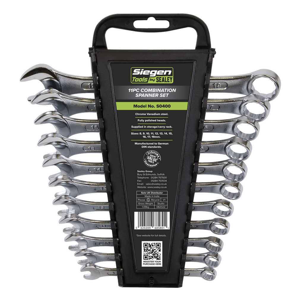 Combination Spanner Set 11pc S0400