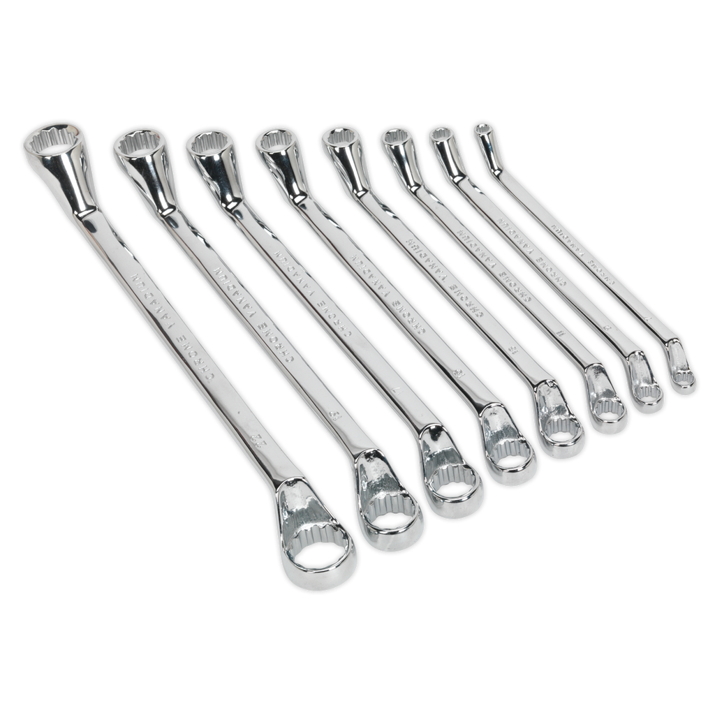 Deep Offset Ring Spanner Set 8pc S0405