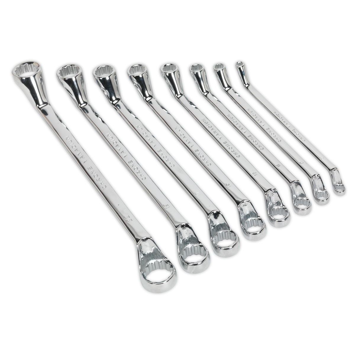 Deep Offset Ring Spanner Set 8pc S0405