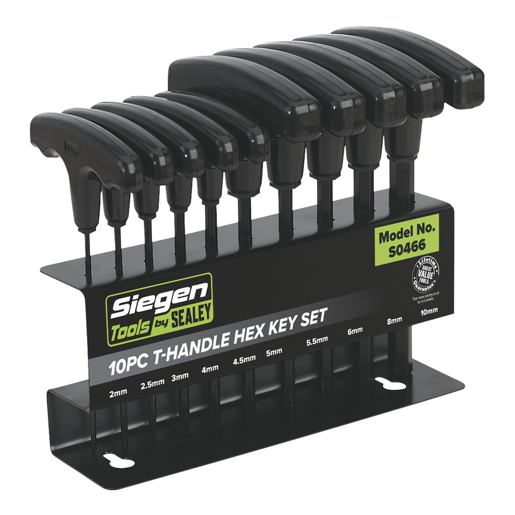 T-Handle Hex Key Set 10pc S0466