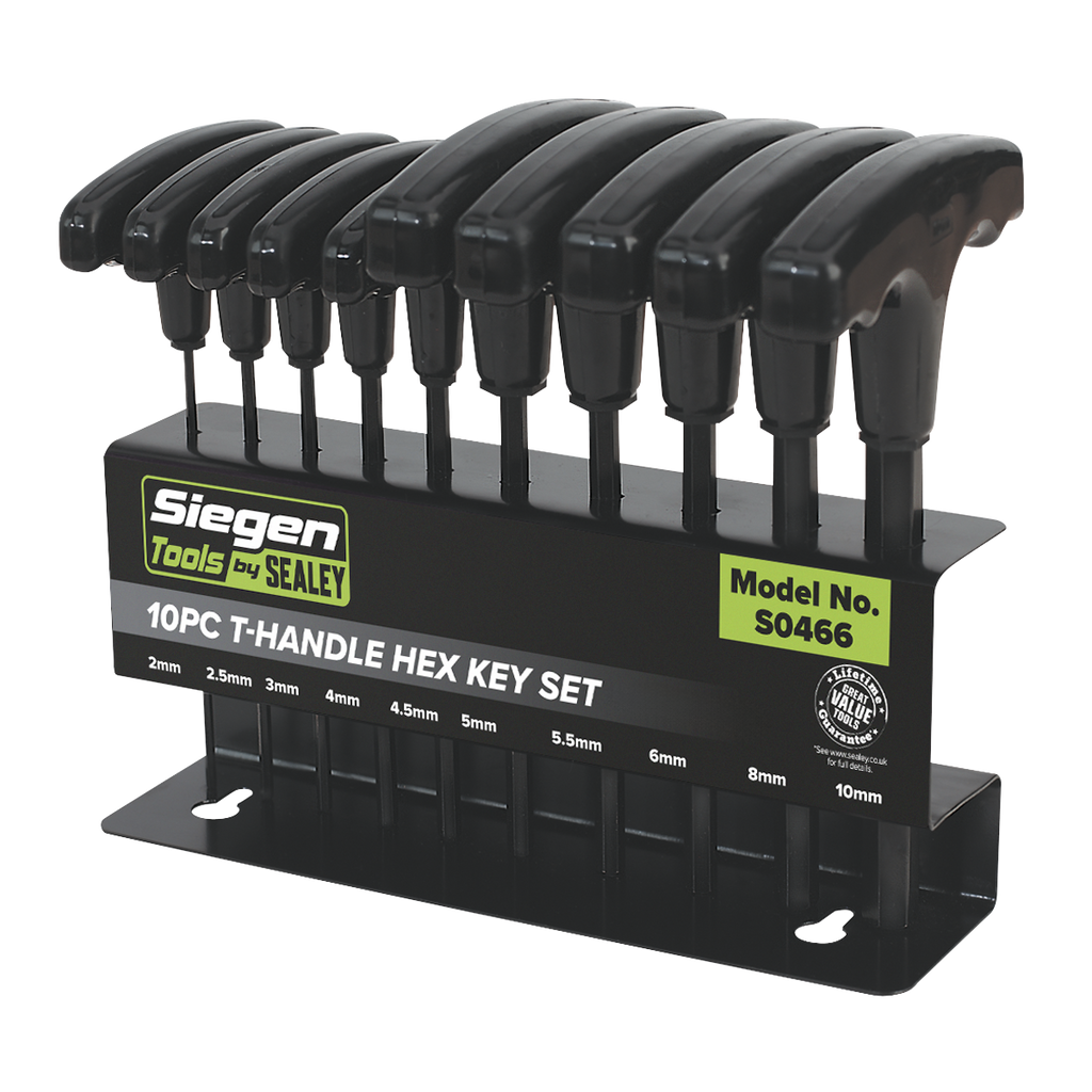 T-Handle Hex Key Set 10pc S0466