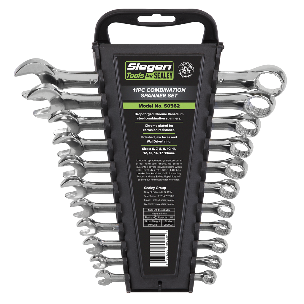 Combination Spanner Set 6-19mm 11pc S0562