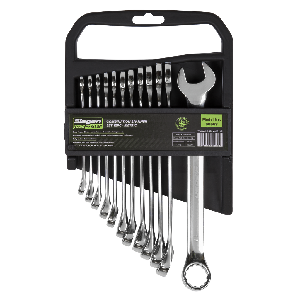 Combination Spanner Set 8-19mm 12pc S0563