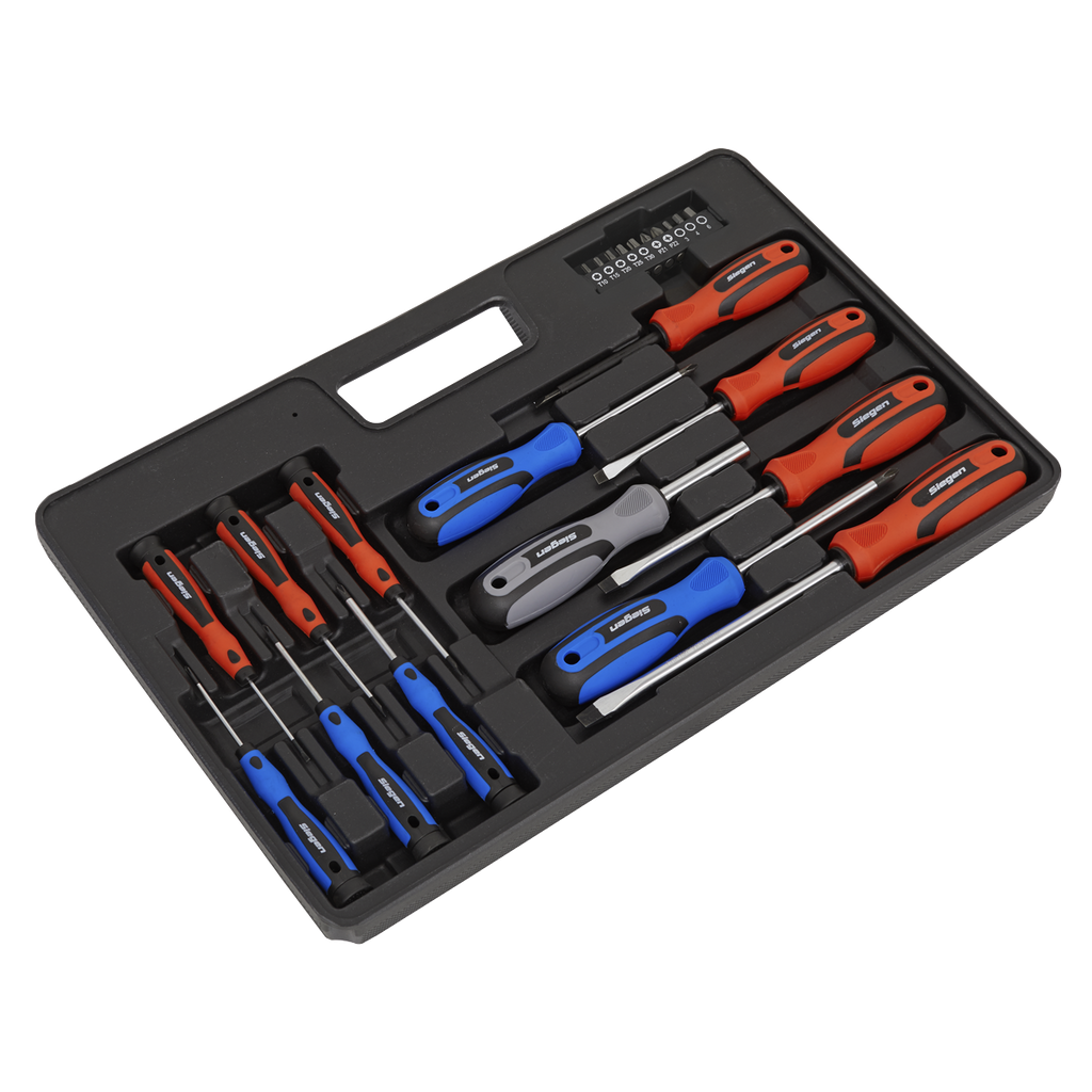 Soft Grip Screwdriver & Bit Set 23pc S0598