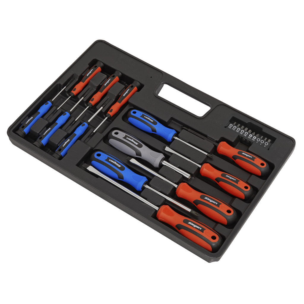 Soft Grip Screwdriver & Bit Set 23pc S0598