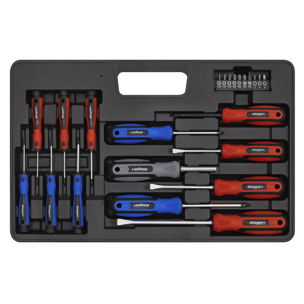 Soft Grip Screwdriver & Bit Set 23pc S0598