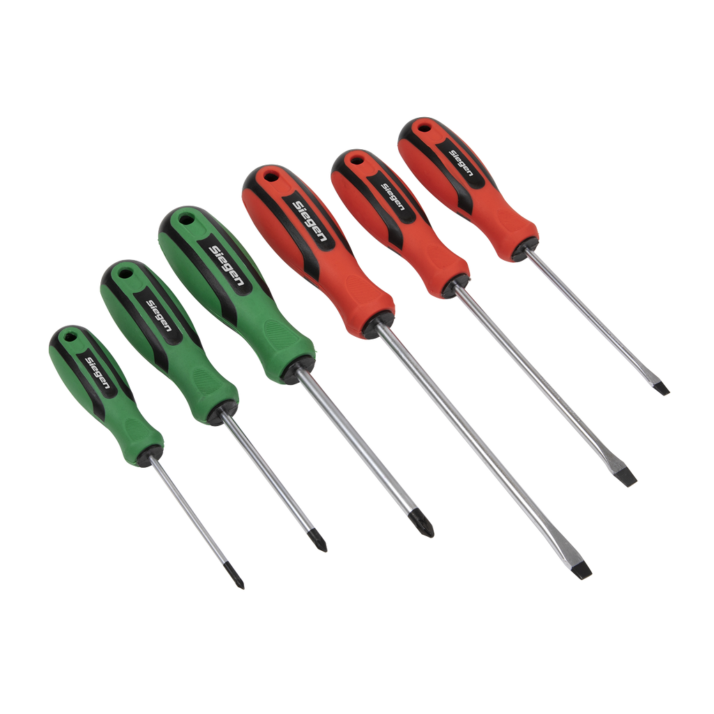 Soft Grip Screwdriver Set 6pc S0615