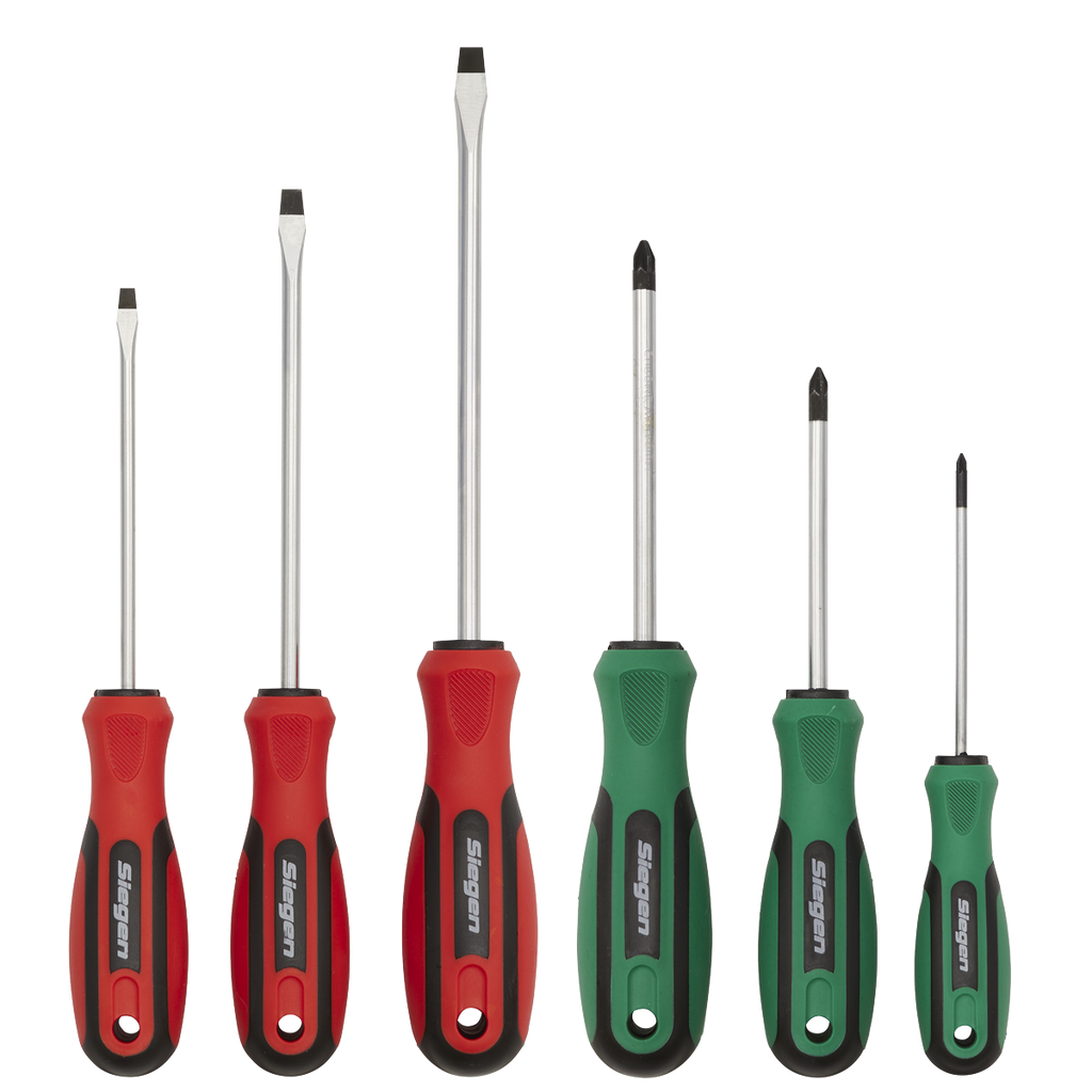 Soft Grip Screwdriver Set 6pc S0615