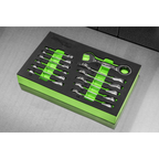 Stubby Combination Ratchet Spanner Set in EVA Foam Tray 12pc S0633